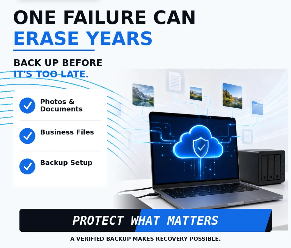 One Failure Can Erase Years of Files